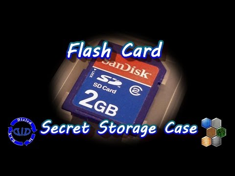 How To Make A Secret Storage Case - Flash Card Version