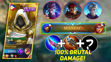 ALDOUS BRUTAL DAMAGE BUILD IS LITERALLY OP! EZ MANIAC IN THIS BUILD! ALDOUS BEST BUILD 2022 - MLBB