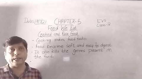 Class IV EVS 22 07 2021 by Mr Rupesh Chapter 5 Food We Eat
