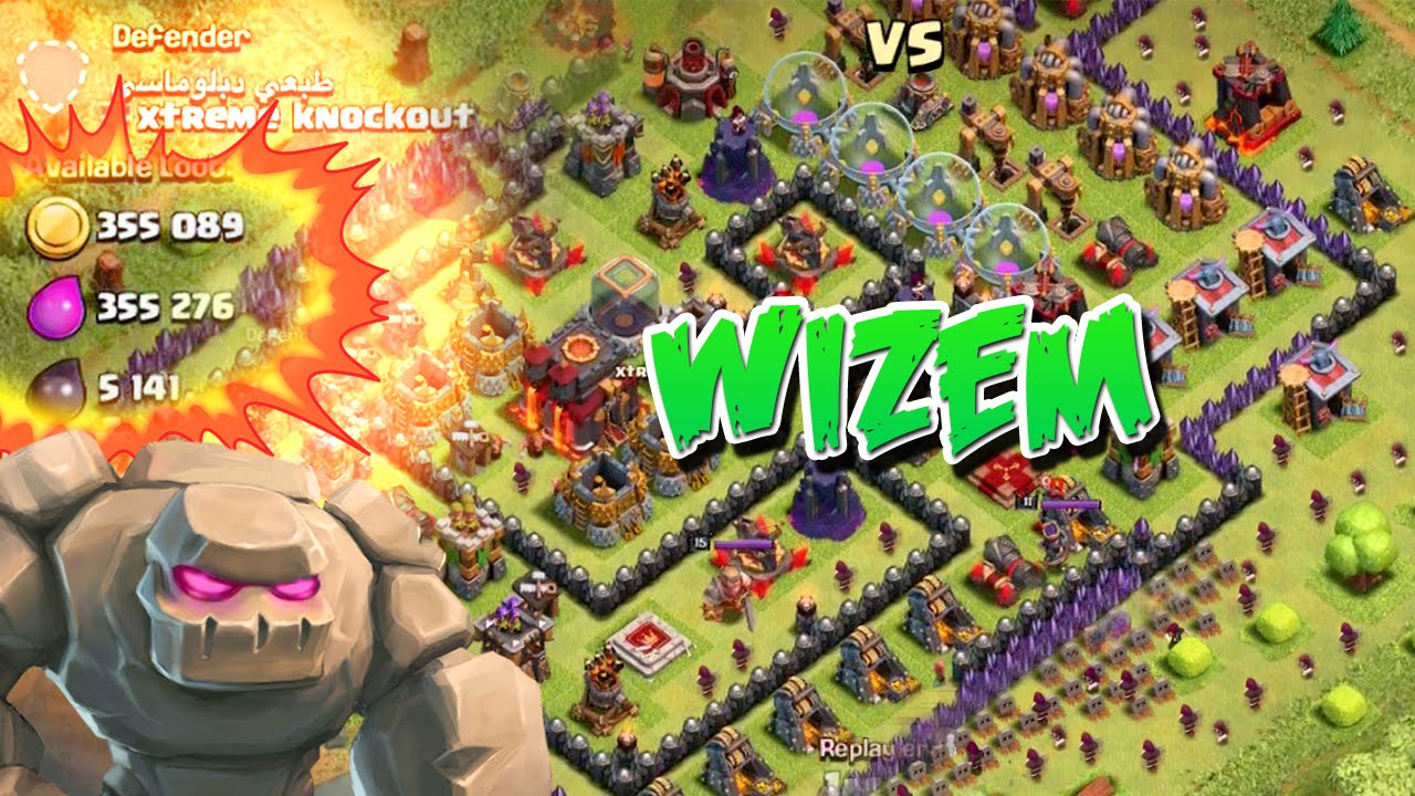 SO MUCH LOOT "Clash of Clans" WIZARDS AND GOLEMS "Wizem"