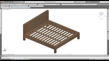 Autocad 3d - vẽ chi tiết cái giường bài 37 - Detailed drawing the bed part 37 - MT Design