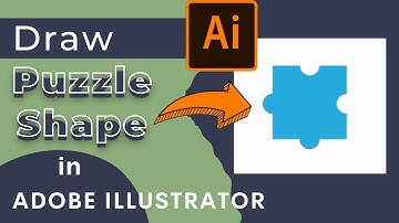 Draw Puzzle Shape in Adobe Illustrator | How to create Puzzle shape art in Illustrator