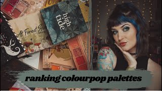 Ranking My Colourpop Palettes