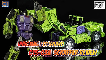 UNBOXING:01Studio DEVASTATOR 03A : SCRAPPER Review #unboxing #transformers #devastator