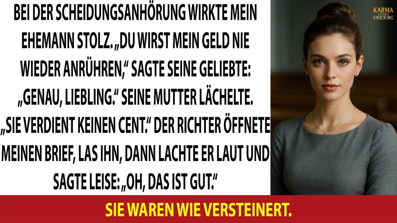 ER SAGTE: „DU WIRST MEIN GELD NIE WIEDER ANRÜHREN.“ – DER RICHTER LAS MEINEN BRIEF UND LÄCHELTE.