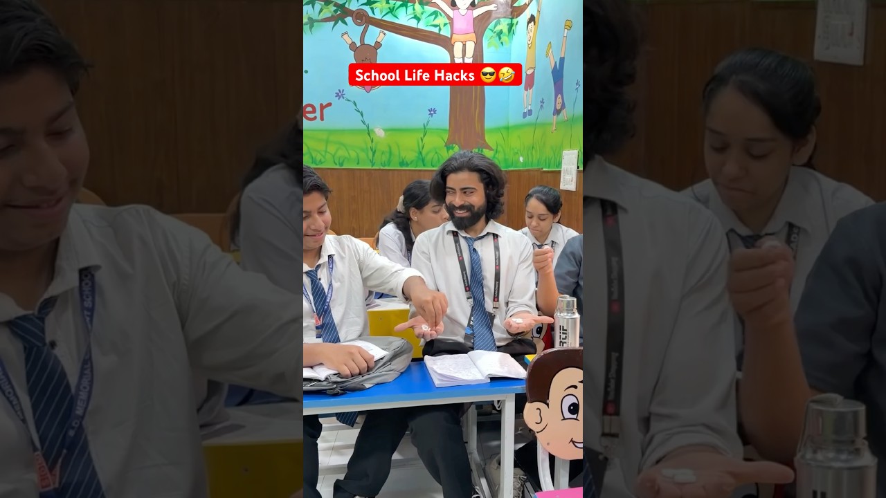 School Life Hacks 😎🤣 #shorts #ytshorts #teratrigun #schoollife