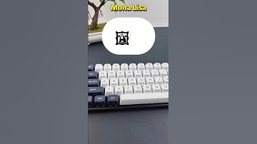 mona Lisa code is here | #keyboard #asmr #typingtrick #word #wordicons