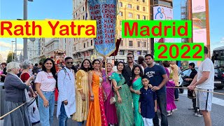 Rath Yatra 2022 Madrid I Hare Krishna parade I Shri Jagannath Rath Yatra I हरे रामा हरे कृष्णा
