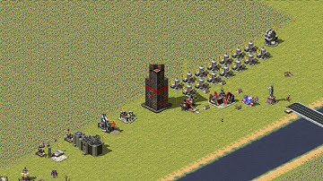 Red Alert 2 | Lybia vs 7 random | he who dares win | Demolition truck | floating disc