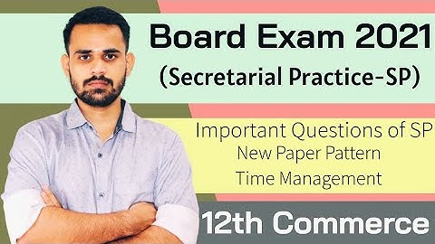 SP Important Questions | HSC Board Exam 2021 | Important Questions of SP | 12th new syllabus