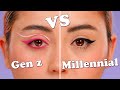 Gen z vs millennial makeup trends