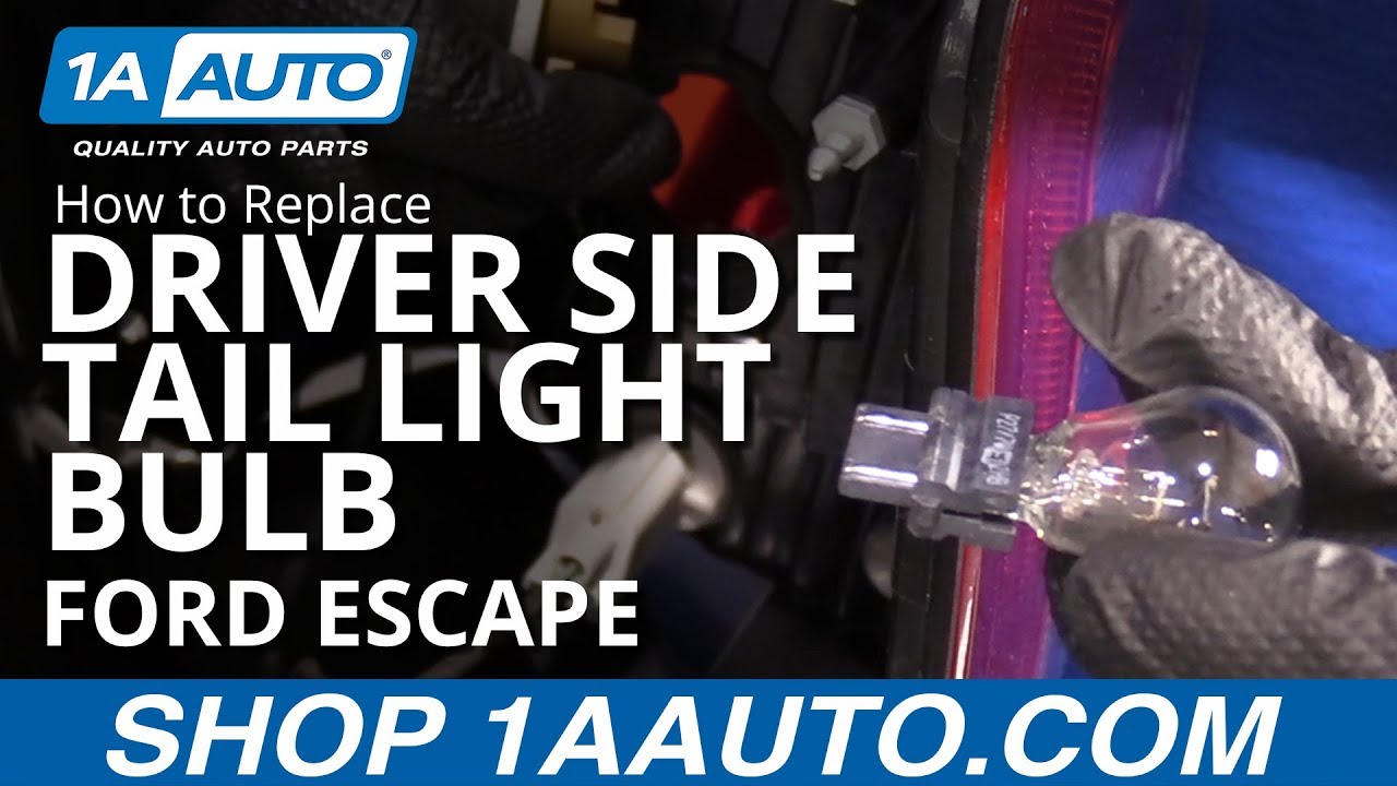 How to Replace Driver Side Tail Light Bulb 08-12 Ford Escape - YouTube