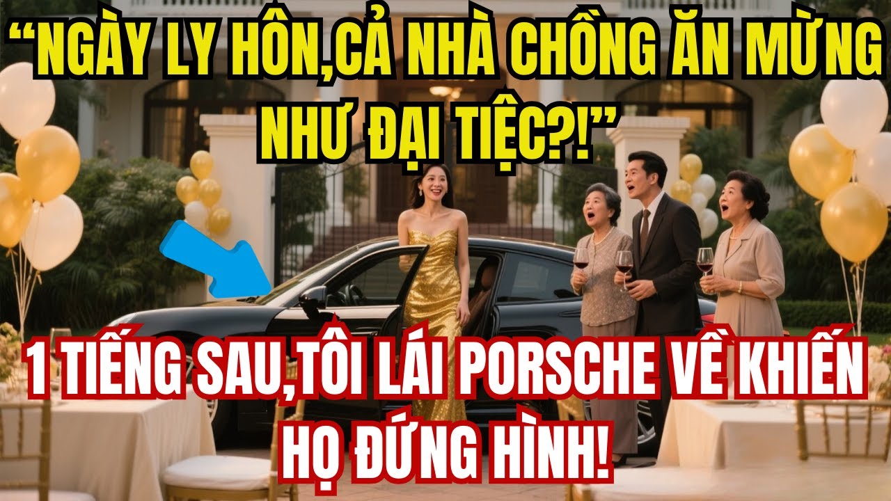 Ngày Ly Hôn, Cả Nhà Chồng Ăn Mừng Như Đại Tiệc, Tôi Lái Porsche Về Khiến Họ Đứng Hình|Truyện Audio