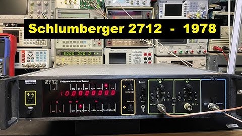 #250 Schlumberger 2712 Frequency Counter from 1978