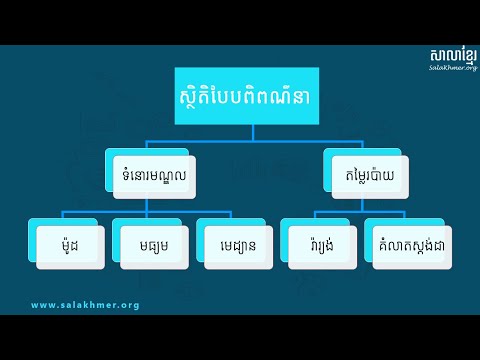 ៣. ស្ថិតិបែបពិពណ៌នា និងការប្រើប្រាស់រូបមន្តសម្រាប់គណនានៅក្នុង MS. Excel  | វគ្គសិក្សាទី ១