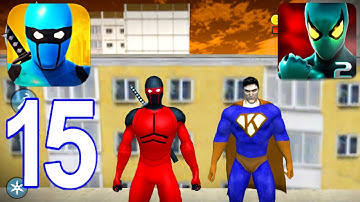 Blue Ninja Game, Power Spider Hero 2 - Gameplay Walkthrough Part 15 (iOS, Android)