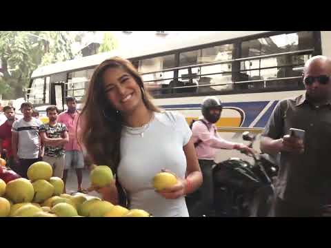NO BRA DAY - When you go to buy a mango - Poonam Panday