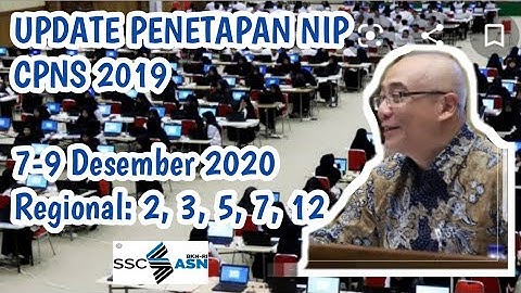 UPDATE PENETAPAN NIP CPNS 2019 # REG 2, 3, 5, 7, 12