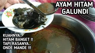 GULAI AYAM HITAM GALUNDI, KULINER UNIK DAN LEGEND KHAS NAGARI SULIT AIR,  SUMATERA BARAT