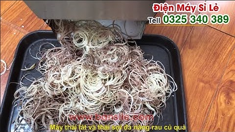 Máy thái nộm hoa chuối, bắp chuối, bi chuối cực mỏng, điều chỉnh độ dày mỏng theo ý muốn