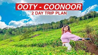 Ooty-Coonoor Travel Vlog - Toy Train, Tea estates, Zipline, Highest peak & more