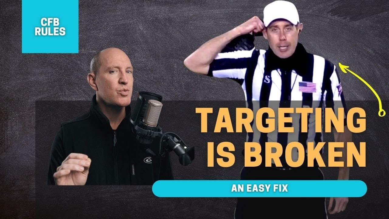 Nfl Targeting Rule Targeting rule is BROKEN in college football - YouTube