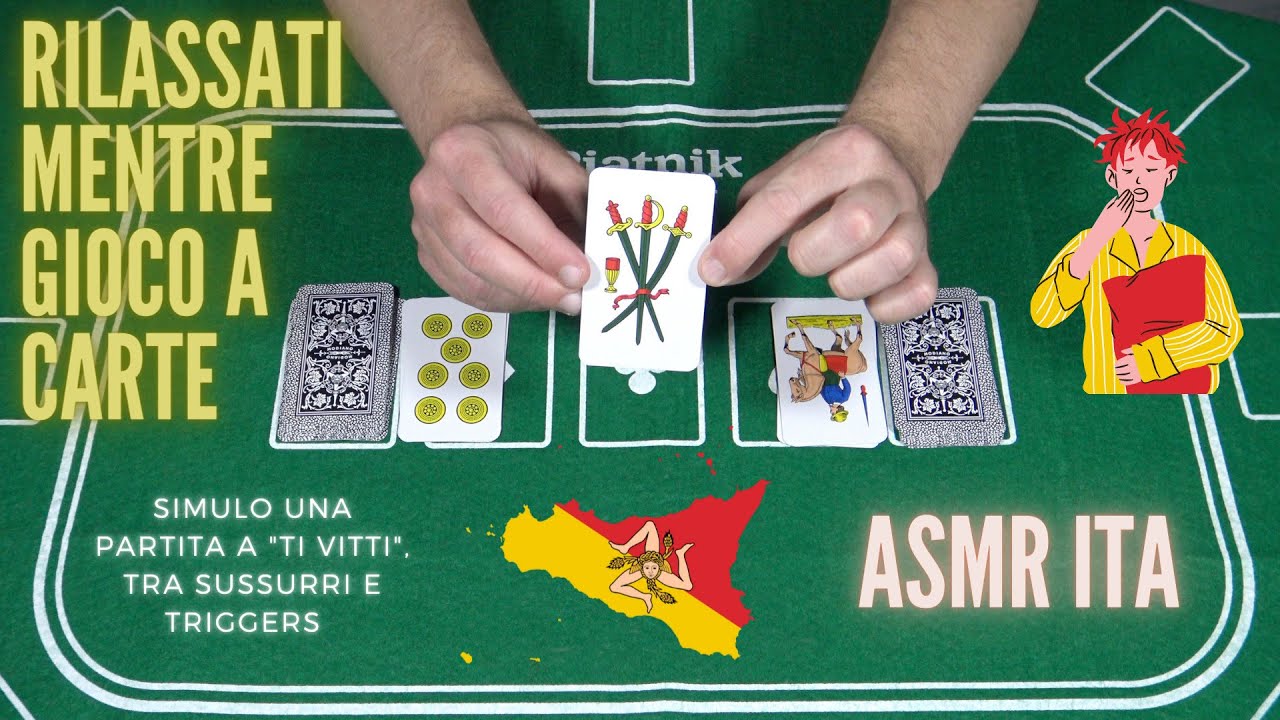 ASMR ITA | RILASSATI con un altro gioco di carte siciliano 😌🃏😴 | 