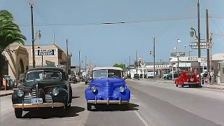 California 1940's, Newport Beach in color [60fps,Remastered] w\/sound design added