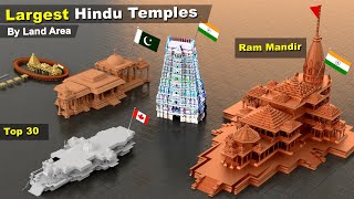 Largest Hindu Temples by Land Area | #rammandir  #flag | Top 25 