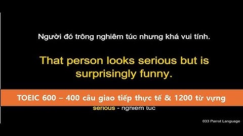 Luyện nói tiếng Anh TOEIC 600 – 400 câu giao tiếp thực tế & 1200 từ vựng cần biết | Parrot Language