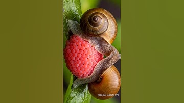 Apple snails lay eggs - a miracle of creation🥰🥰 #snail #snails