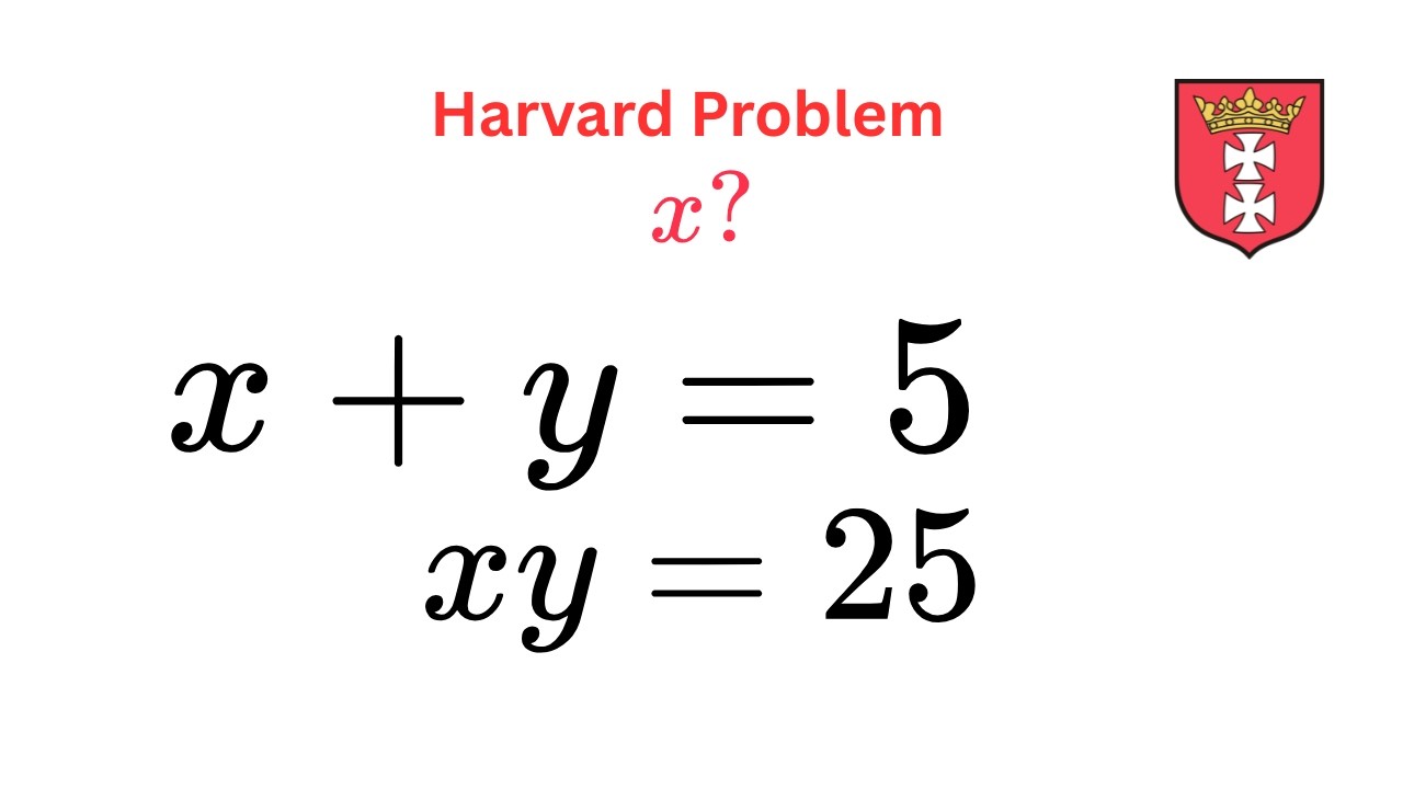 Hardvard Math Assignment Harvard Math Problem #maths #algebra - YouTube