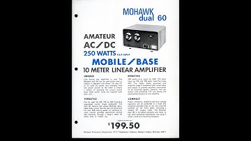 Basic RF Tube Linear Amplifier troubleshooting for dummies using my latest find, Mohawk Dual 60