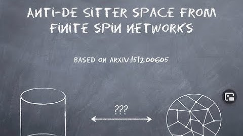 Anti de Sitter space from finite spin networks