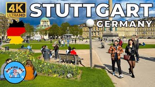 Stuttgart, Germany Walking Tour - 4K 60fps with Immersive Sound & Captions