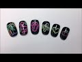 Neon light | Nail art tutorial for beginners | Gel painting