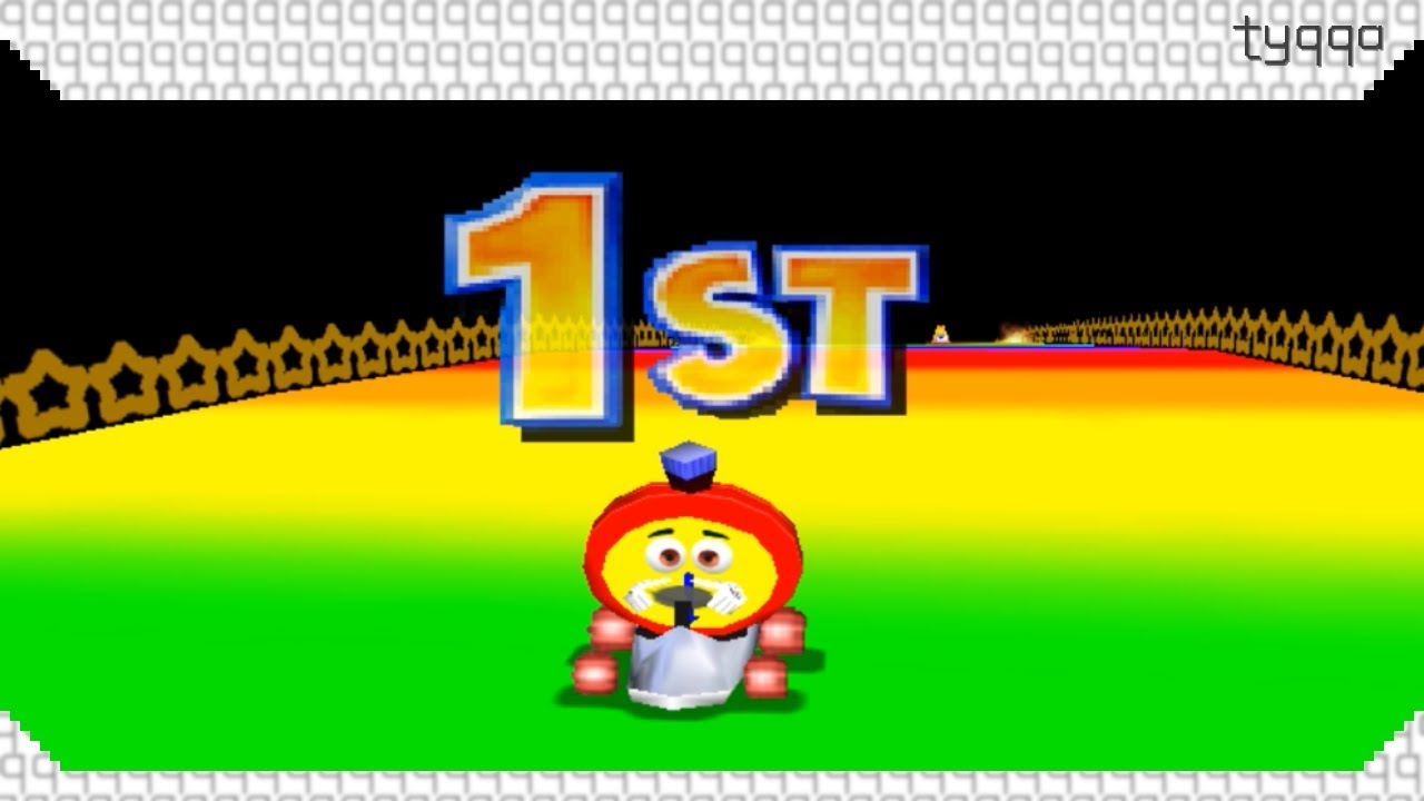 Diddy Kong Racing Custom Track - Rainbow Road from Mario Kart 64