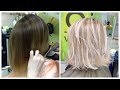 Осветление волос: холодный блонд, бежевый оттенок Highlights: Cool blonde, Beige blond, Pearl hair