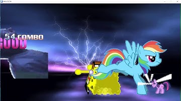 M.U.G.E.N - Rainbow Dash and Twilight vs. SpongeBob and Leopold