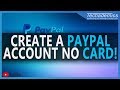 How To Create A PayPal Account Without Credit Card - YouTube