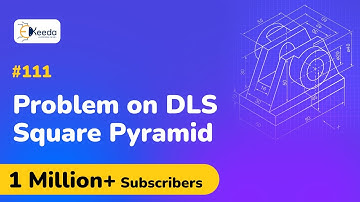 Square Pyramid Problem No.1 - Development of Lateral Surfaces - Engineering Drawing
