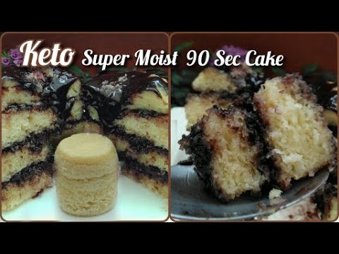 Super Moist KETO COCONUT CAKE In 90 SEC  Keto Coconut Cake  How To Make Keto Cake NO FLOUR