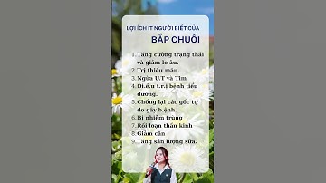 Lợi ích ít người biết của bắp chuối| Bích Lê