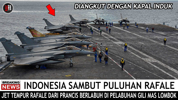 Jet Tempur Dassault Rafale Tiba di Lombok Dengan Kapal Induk Nuklir Charles de Gaulle