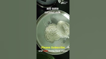 How to Cook Soft Idiyappam at Home , idiyappam coconut milk recipe, foodie shorts , #shorts