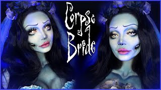 Corpse Bride Halloween GLAM Makeup Tutorial - Emily