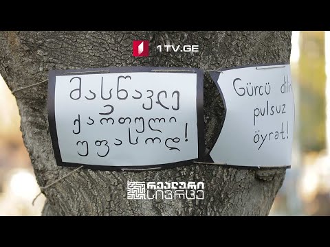 რეალური სივრცე - კამპანია „გვასწავლეთ ქართული უფასოდ“ #LIVE