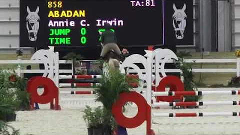 Video of ABADAN ridden by ANNIE C. IRWIN from Show...