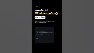 🔔💻 Master JavaScript: Using window.confirm() to Enhance User Interaction! 🚀✨ ||#shorts #shortvideo