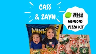 Rise Of Gru Minions Pizza Kit from Hello Fresh! - Cass\&Zayn - For Kids! - Cooking With Cass